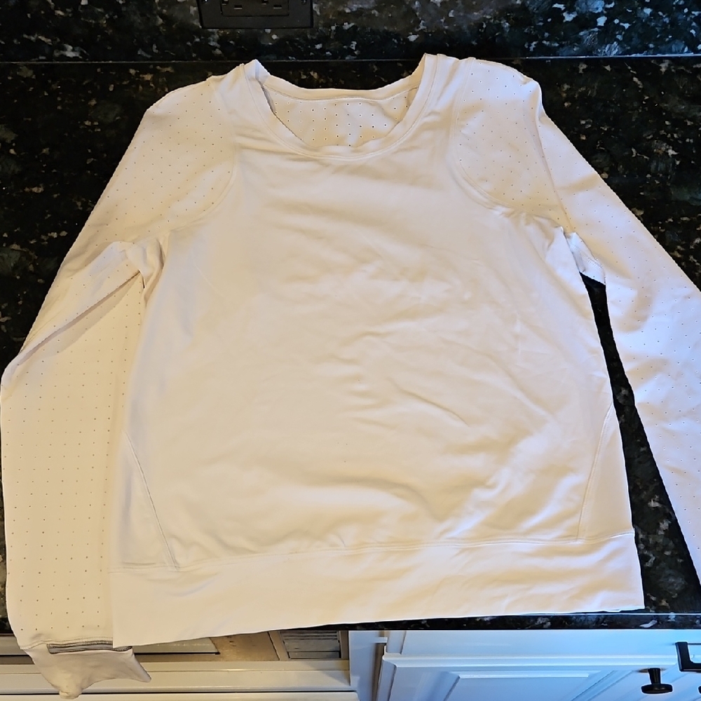 White Lululemon Long Sleeve Shirt